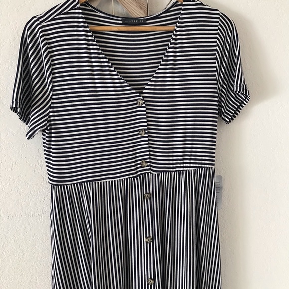 West Kei knit stripe boyfriend dress - Picture 4 of 9